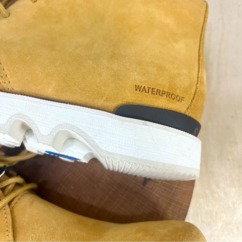 NWT Sorel Men’s Kezar Waterproof Suede Boots Yellow Suede Size 11.5
